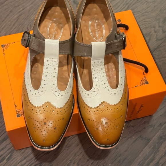 Mona Flying- Handmade Multi Color Wing Tip Shoes - Picture 3 of 12